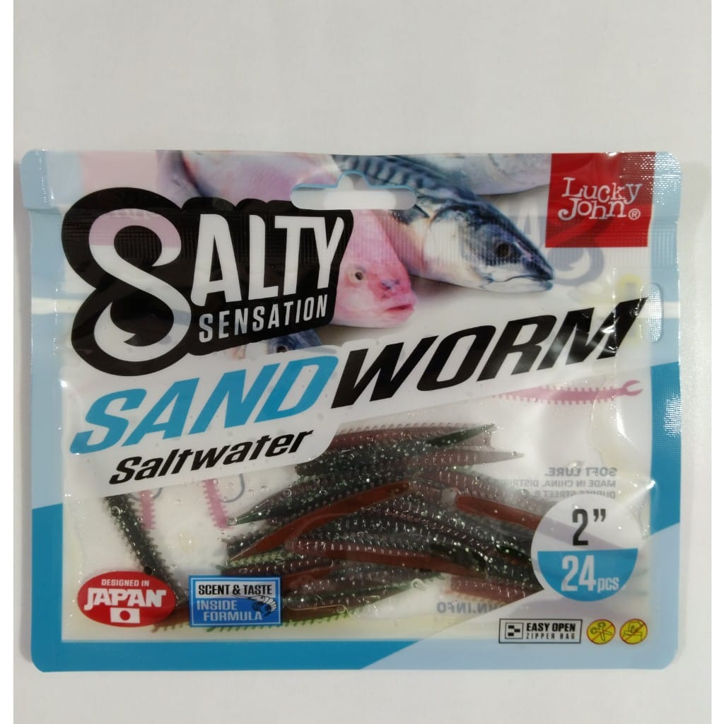 Lucky John Sandworm Saltwater 2'' Kokulu Lrf Yemi 5 Cm 24 'lü - F41